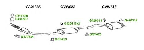 Система выпуска ОГ GT Exhaust 7384