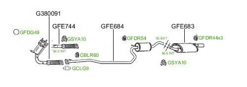 Система выпуска ОГ GT Exhaust 766