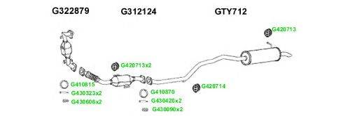 Система выпуска ОГ GT Exhaust 8233