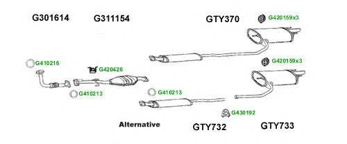 Система выпуска ОГ GT Exhaust 8278