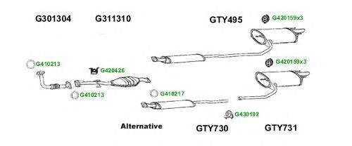 Система выпуска ОГ GT Exhaust 8280