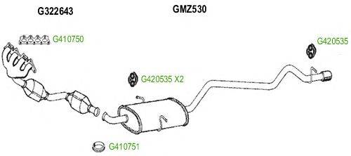 Система выпуска ОГ GT Exhaust 8537