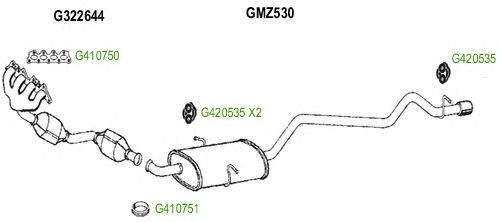 Система выпуска ОГ GT Exhaust 8541