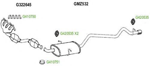 Система выпуска ОГ GT Exhaust 8546