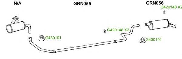 Система выпуска ОГ GT Exhaust 9042