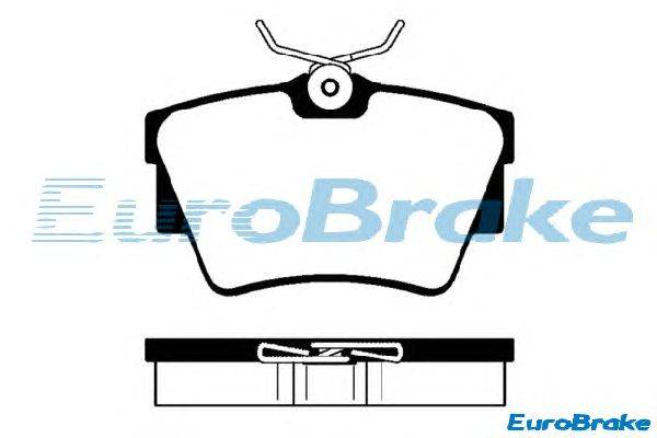 Комплект тормозных колодок, дисковый тормоз EUROBRAKE 5501223627