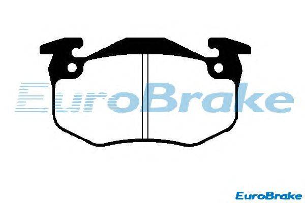 Комплект тормозных колодок, дисковый тормоз EUROBRAKE 5501223924