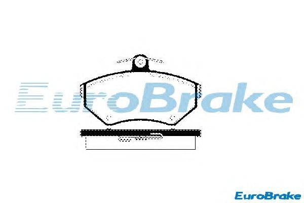 Комплект тормозных колодок, дисковый тормоз EUROBRAKE 5501224746