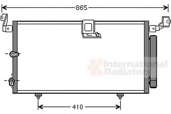 Конденсатор, кондиционер VAN WEZEL 53005384