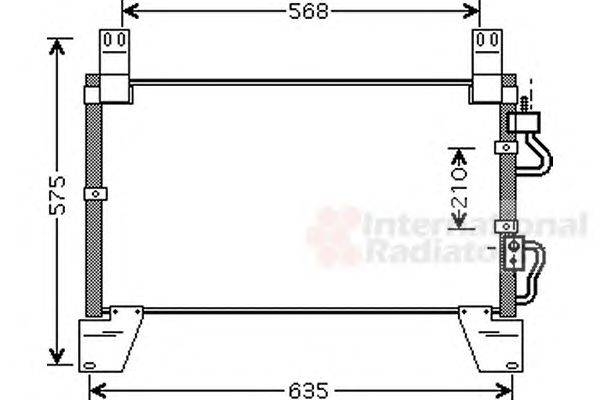 Конденсатор, кондиционер VAN WEZEL 81005077