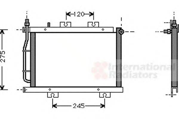 Конденсатор, кондиционер VAN WEZEL 32005108