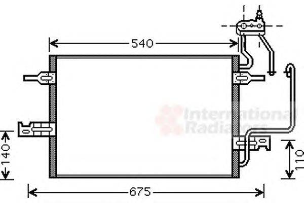 Конденсатор, кондиционер VAN WEZEL 37005349