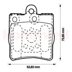 Комплект тормозных колодок, дисковый тормоз JURID 573093J-AS