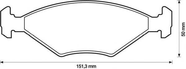 Комплект тормозных колодок, дисковый тормоз METZGER 140926