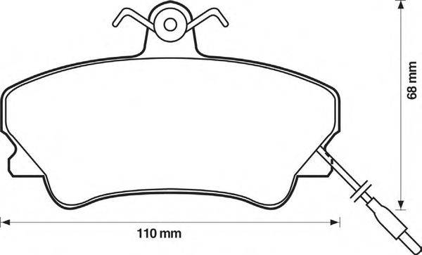 Комплект тормозных колодок, дисковый тормоз REMSA 240912