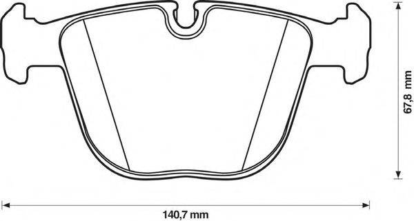 Комплект тормозных колодок, дисковый тормоз GALFER 2327400