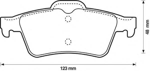 Комплект тормозных колодок, дисковый тормоз REMSA 284200