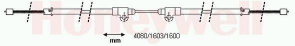 Трос, стояночная тормозная система BENDIX 431033