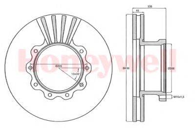 Тормозной диск BENDIX 567400B