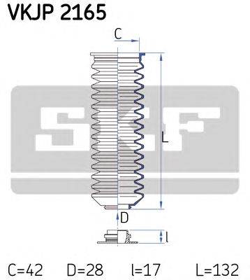 Комплект пылника, рулевое управление SKF VKJP 2165