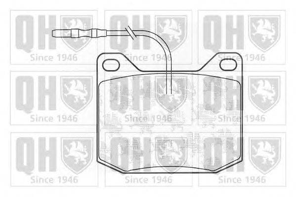 Комплект тормозных колодок, дисковый тормоз QUINTON HAZELL 20146