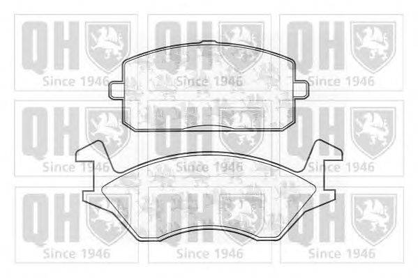 Комплект тормозных колодок, дисковый тормоз QUINTON HAZELL 20606