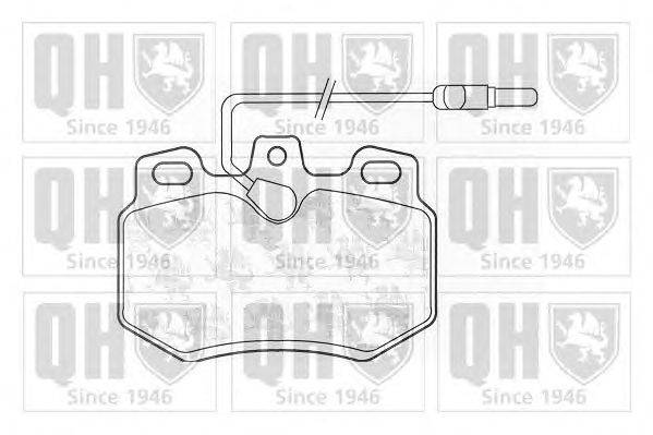 Комплект тормозных колодок, дисковый тормоз QUINTON HAZELL BP754