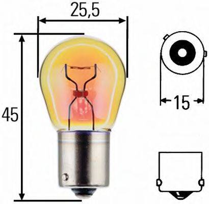Лампа накаливания, фонарь указателя поворота; Лампа накаливания, фонарь указателя поворота HELLA 8GA006841241