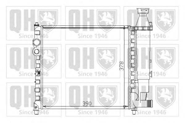 Радиатор, охлаждение двигателя QUINTON HAZELL QER1255