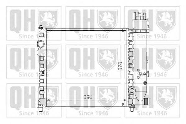 Радиатор, охлаждение двигателя QUINTON HAZELL QER1298