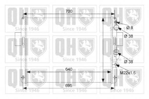 Радиатор, охлаждение двигателя QUINTON HAZELL QER1940
