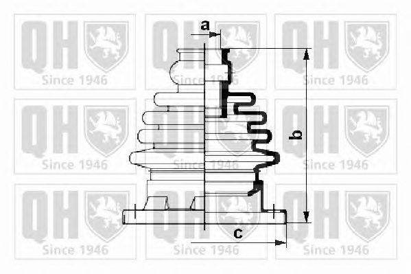 Комплект пылника, приводной вал QUINTON HAZELL QJB216K