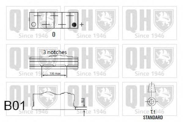 Стартерная аккумуляторная батарея QUINTON HAZELL QBT638C