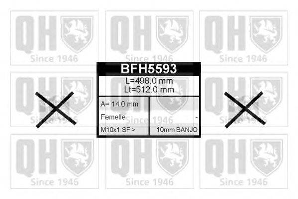 Тормозной шланг QUINTON HAZELL BFH5593