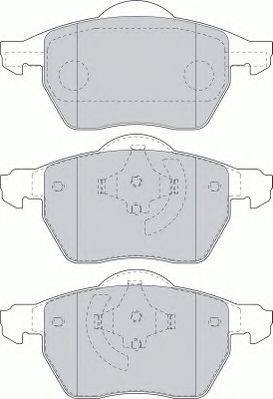 Комплект тормозных колодок, дисковый тормоз FERODO FDB1495