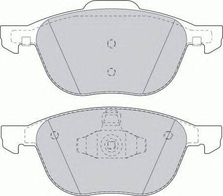 Комплект тормозных колодок, дисковый тормоз FERODO 23723
