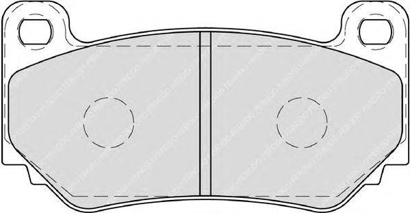 Комплект тормозных колодок, дисковый тормоз FERODO FDB1995