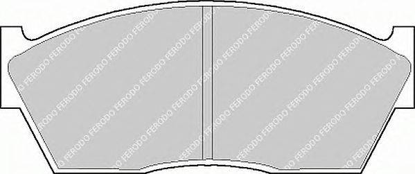 Комплект тормозных колодок, дисковый тормоз FERODO FDB285