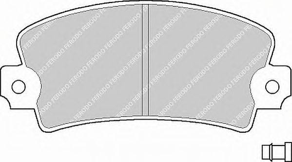 Комплект тормозных колодок, дисковый тормоз FERODO 20348