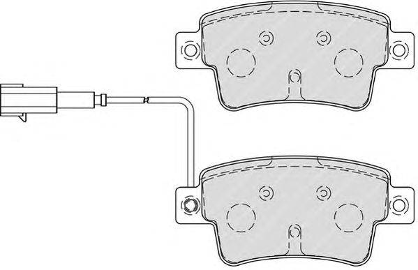Комплект тормозных колодок, дисковый тормоз FERODO FDB4325