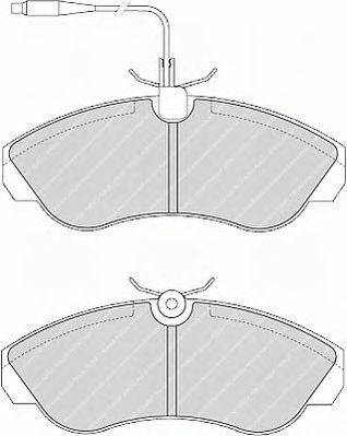 Комплект тормозных колодок, дисковый тормоз FERODO 21800