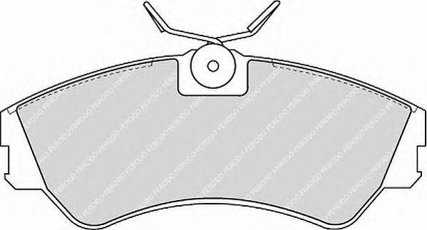 Комплект тормозных колодок, дисковый тормоз FERODO 20124