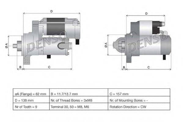 Стартер DENSO DSN585