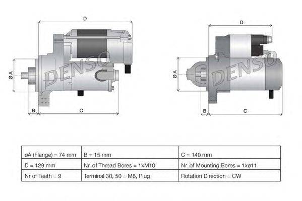 Стартер DENSO DSN920