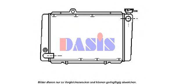 Радиатор, охлаждение двигателя AKS DASIS 1000021