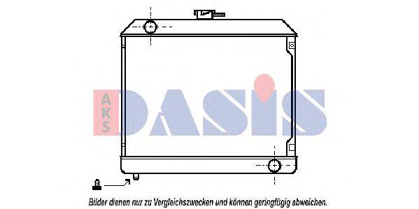 Радиатор, охлаждение двигателя AKS DASIS MS2031