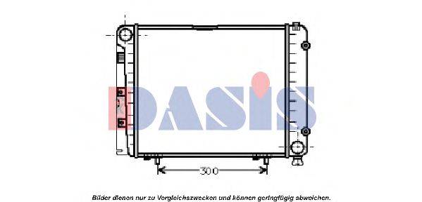 Радиатор, охлаждение двигателя AKS DASIS 121570N