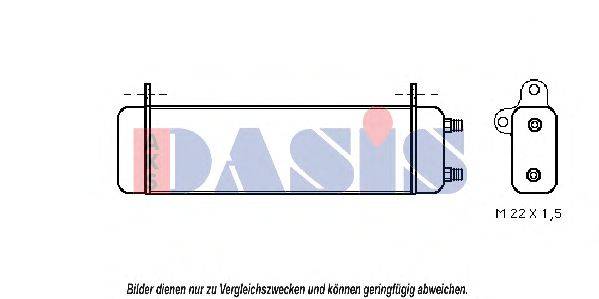 масляный радиатор, двигательное масло AKS DASIS 126320N