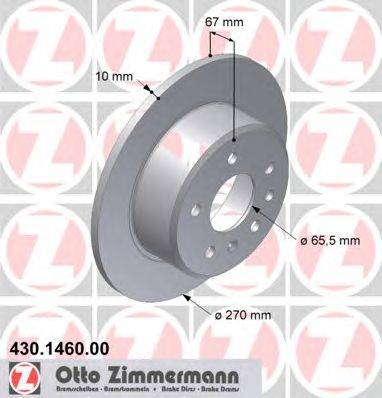 Тормозной диск ZIMMERMANN 430146000