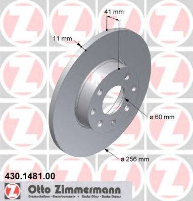 Тормозной диск ZIMMERMANN 430.1481.00